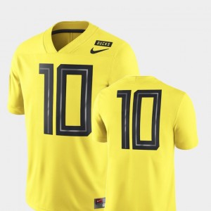 Nike Men's Oregon Ducks #1 Yellow Dri-FIT Game Football Jersey